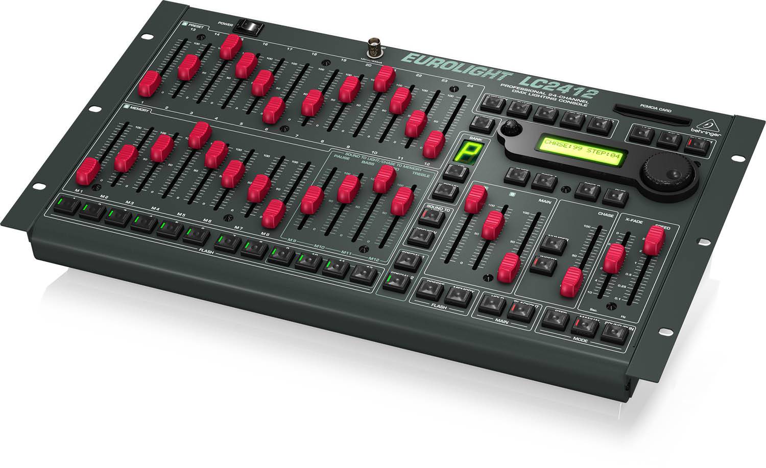 Behringer LC2412, Professional 24-Channel DMX Lighting Console - Hollywood DJ