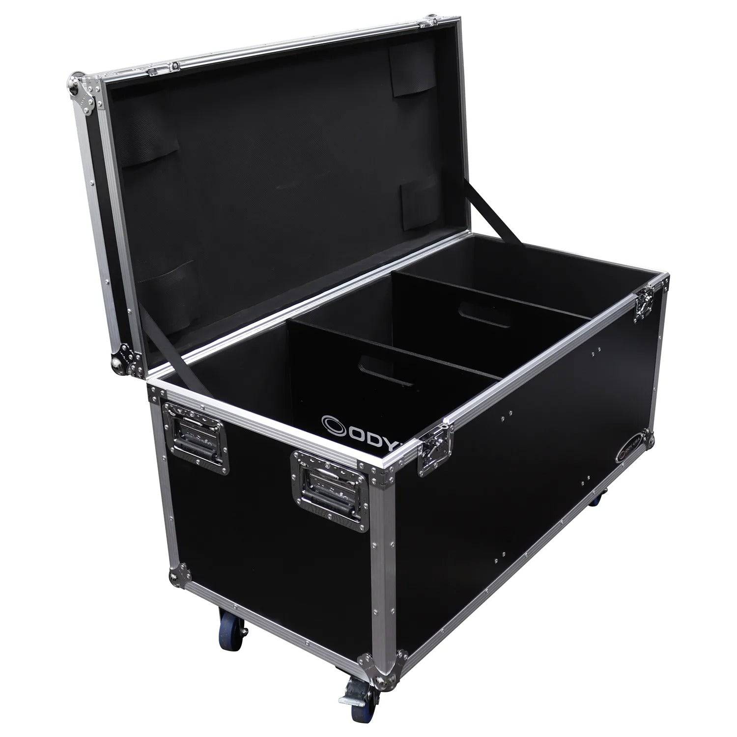 Odyssey FZUT34422WS, 41.5″ X 20″ X 19.5″ Interior Utility Trunk Touring Flight Case With Organizing Dividers - Hollywood DJ