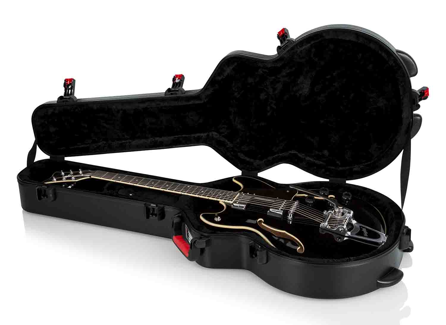 Gator Cases GTSA-GTR335 Guitar Case for Gibson 335 and Semi Hollow Electric Guitars - Hollywood DJ