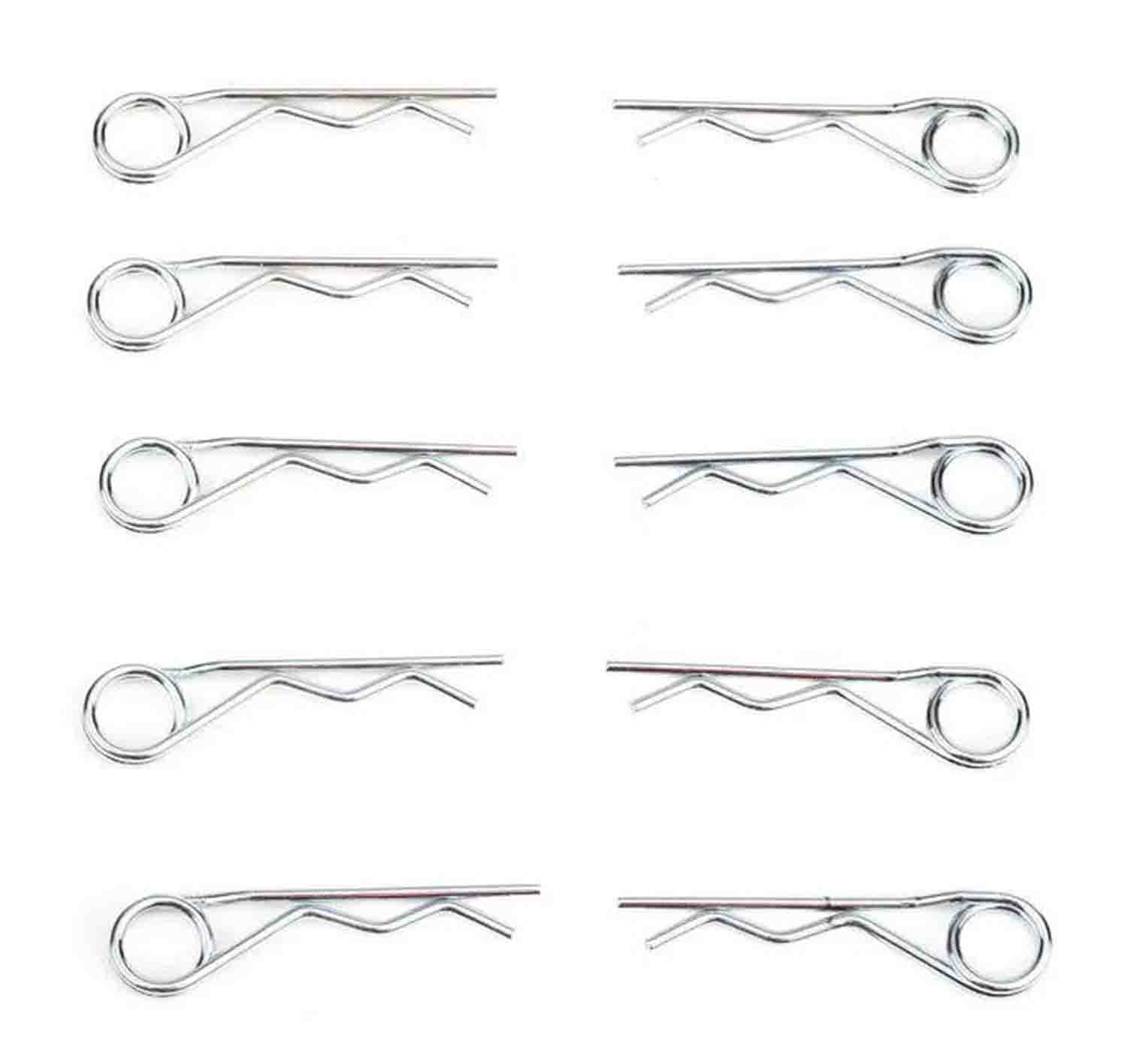 Global Truss R-CLIP Safety Clip for Tapered Shear Pin - 10 Pack - Hollywood DJ
