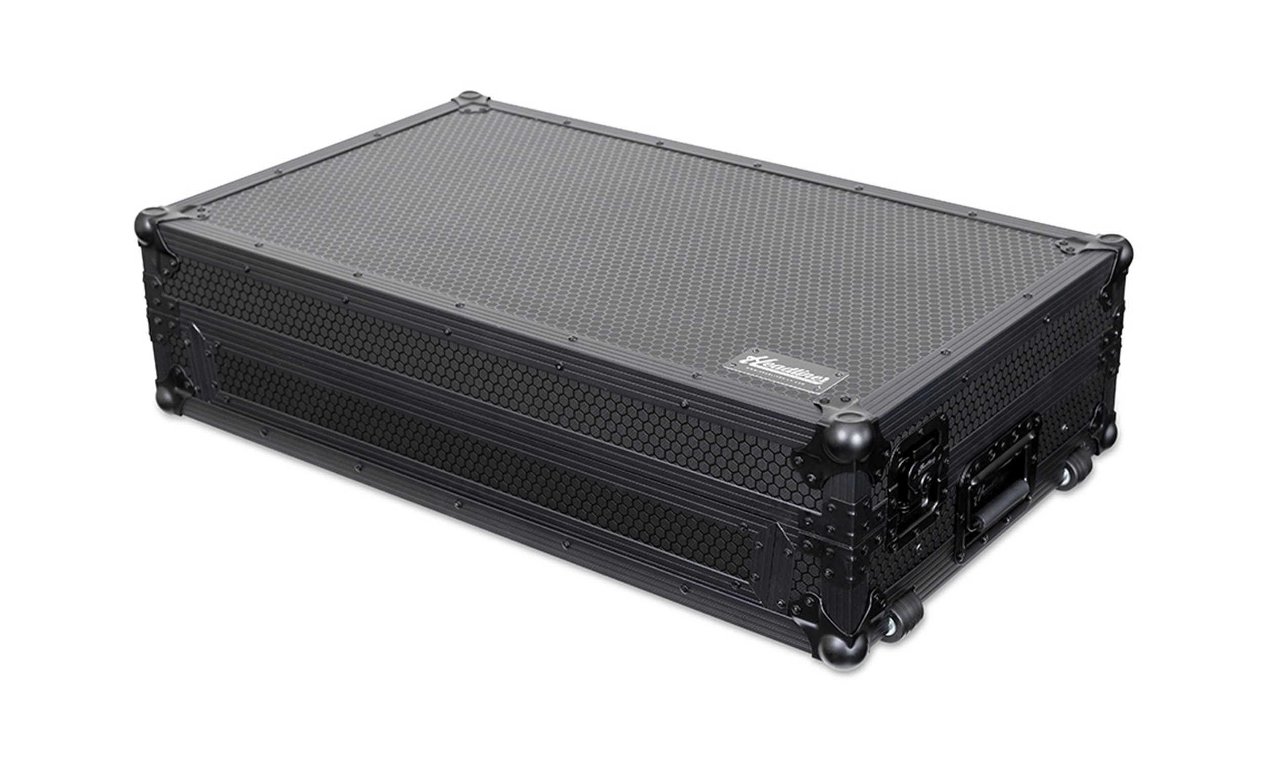 Headliner HL10016 Pitch Black Flight Case for Rane Four with Laptop Platform and Wheels - Hollywood DJ