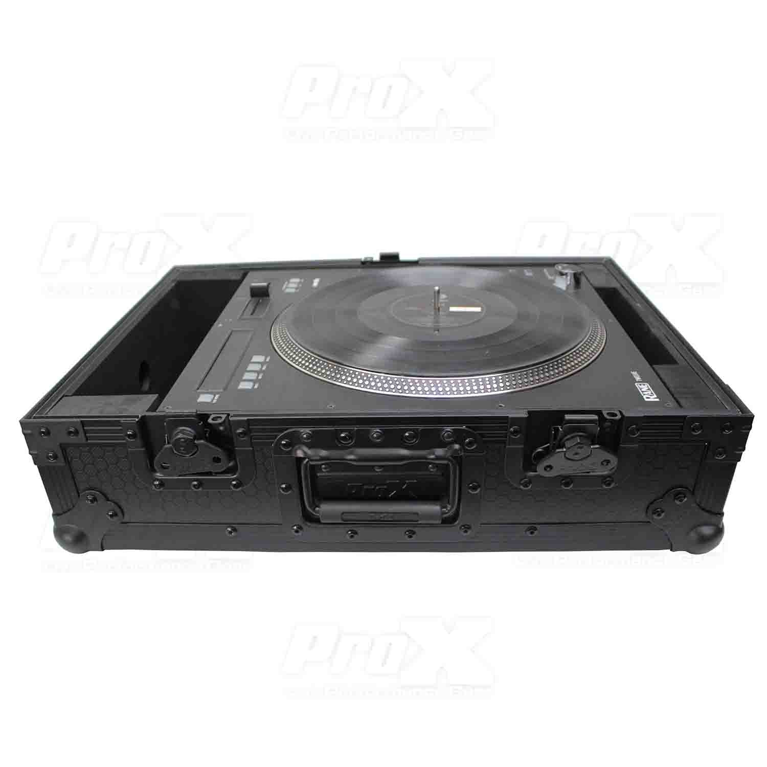 ProX XS-RANE-12BL-MK2 DJ Flight Case For Rane 12 DJ Control System - Black on Black - Hollywood DJ