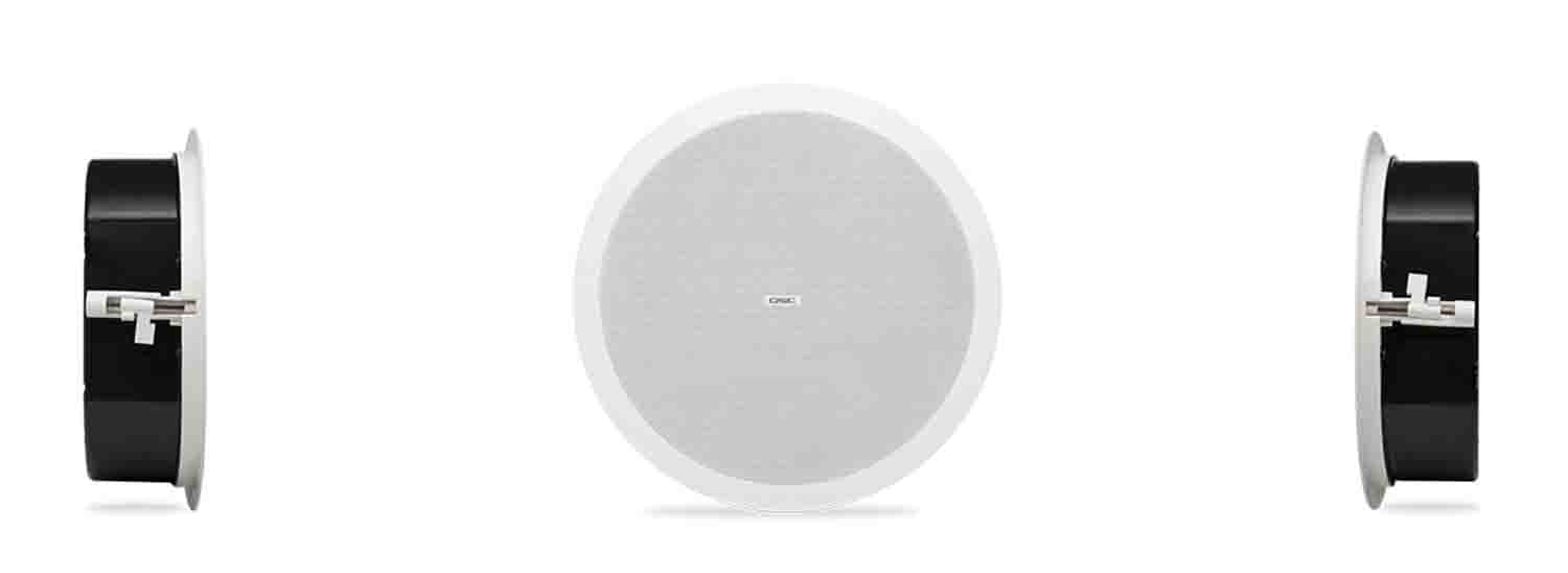 B-Stock Scratch & Dent: QSC AD-C6T-LP 6.5-Inch 2-Way, Low-Profile Ceiling Loudspeaker - White - Hollywood DJ