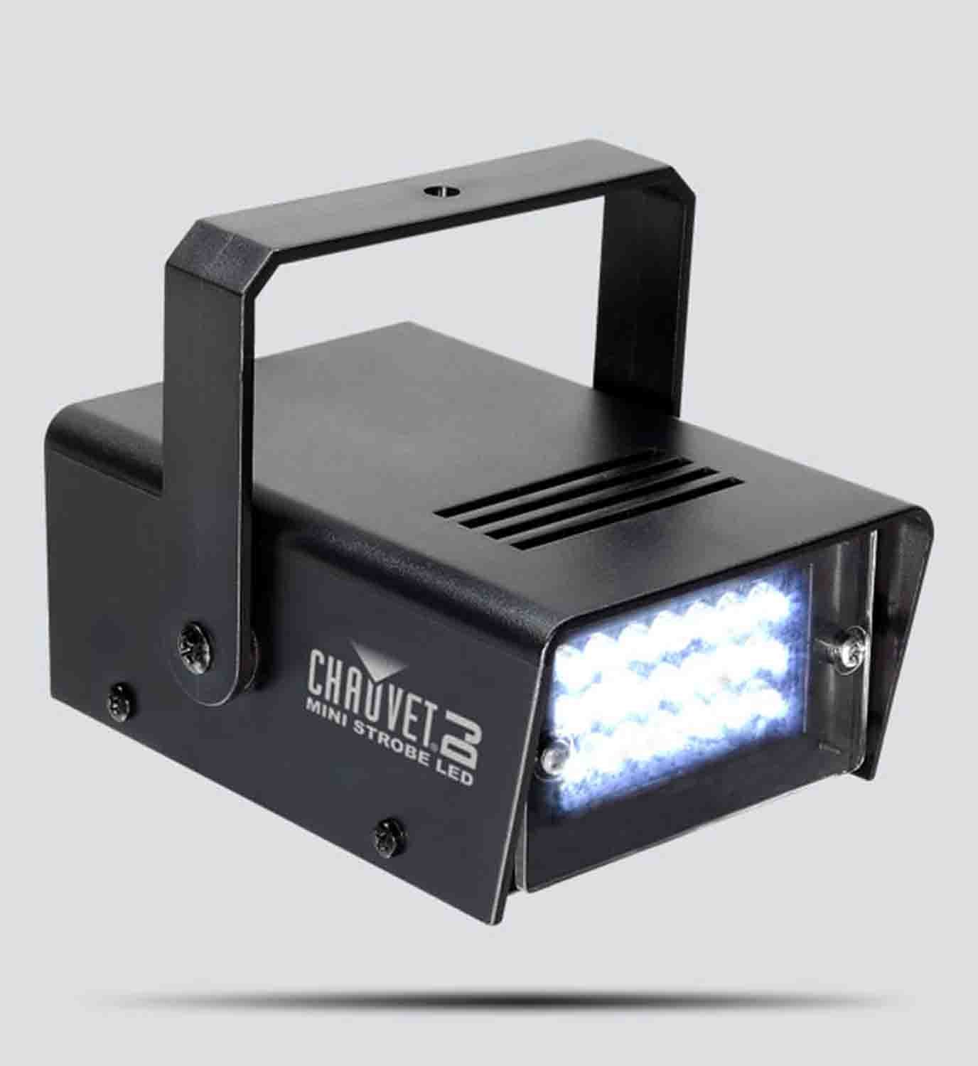 Chauvet DJ Fog Machine Package with Mini Strobe LED Light and Fog Fluid - Hollywood DJ