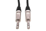 Hosa HSS-015 Pro Balanced Interconnect Cable, REAN 1/4 in TRS to Same - 15 Feet - Hollywood DJ