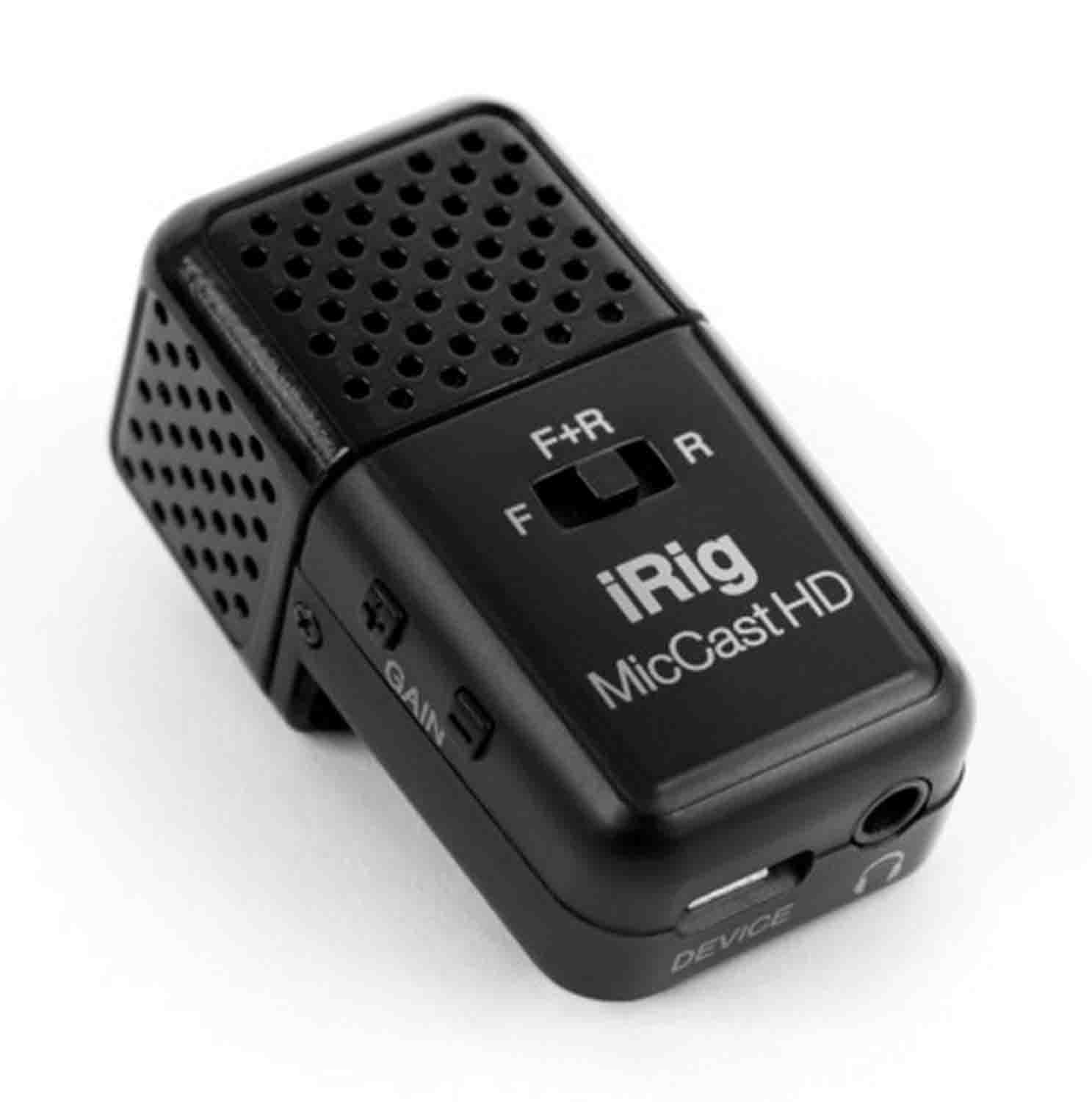IK Multimedia iRig Mic Cast HD Podcasting Dual-Sided Digital Voice Microphone - Hollywood DJ