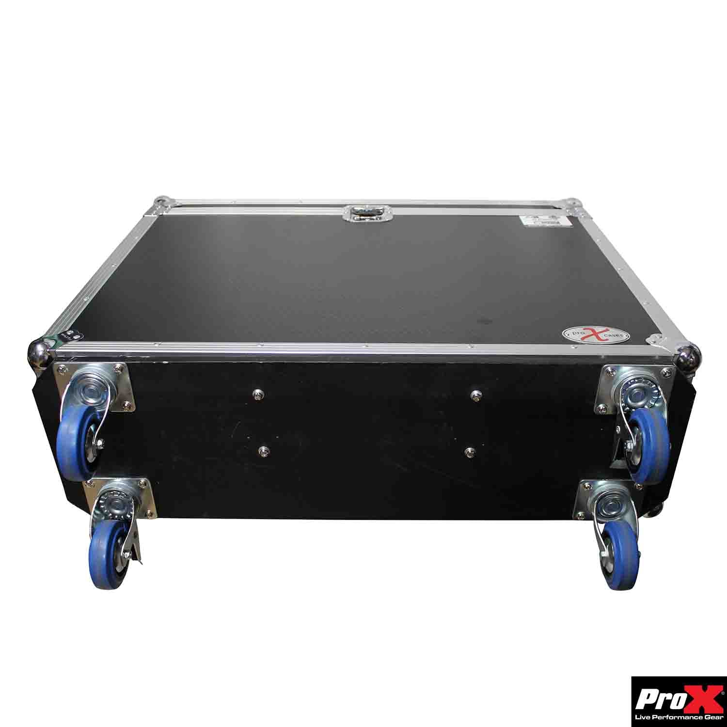 ProX XS-AHQU32DHW DJ Flight Case for Allen and Heath QU-32 Digital Mixer with Doghouse and Wheels ProX Cases