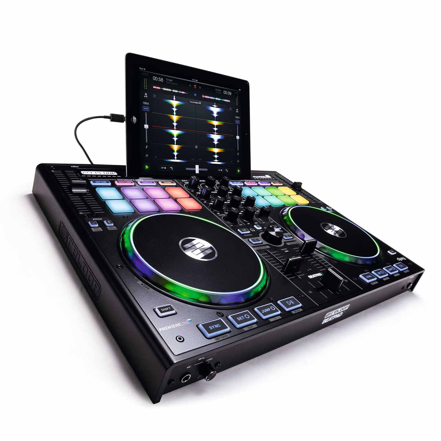 Reloop BEATPAD 2-Channel Professional DJ Controller For Mac, PC, iOS & Android Reloop