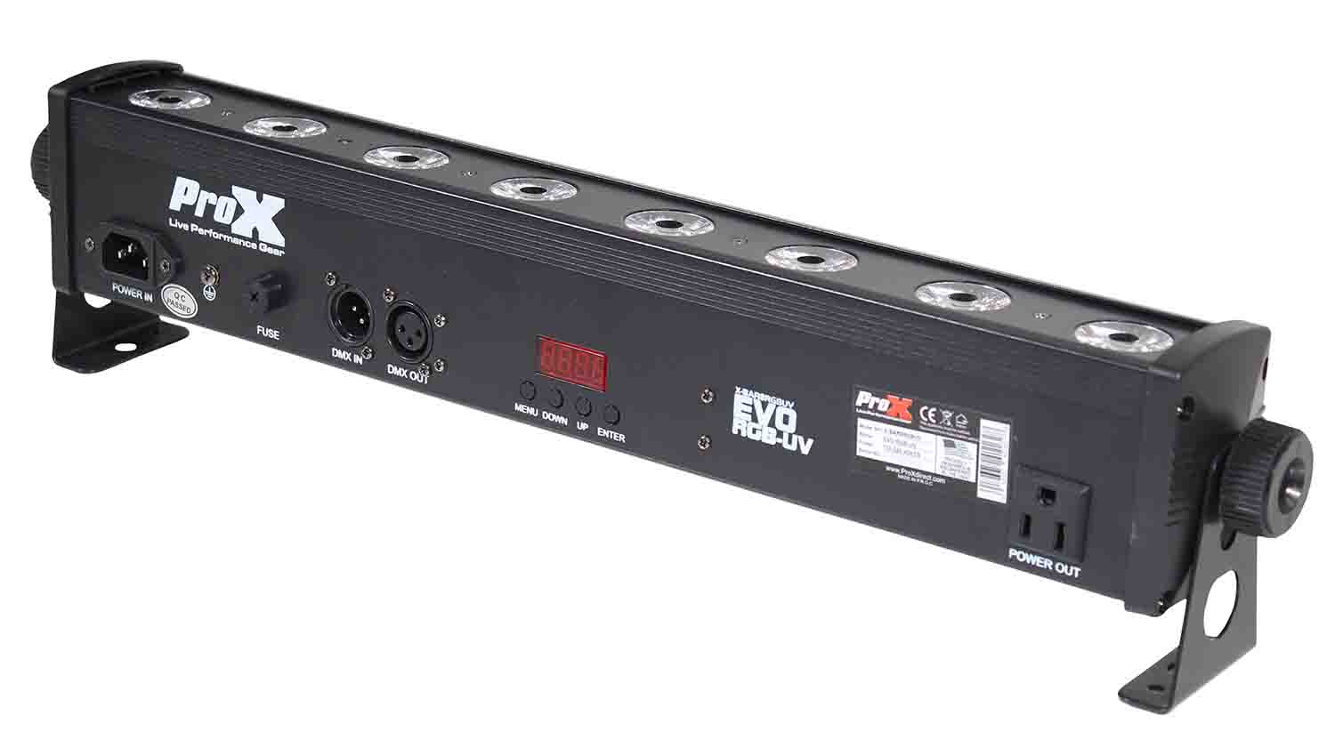 ProX X-BAR8RGBUV 8 32W High Power RGB-UV LED Wash Light - Hollywood DJ