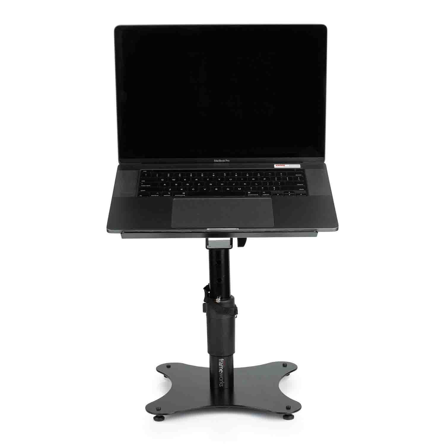 Gator Frameworks GFWLAPTOP2000 Universal Laptop Stand - Desktop Stand with Adjustable Height - Hollywood DJ