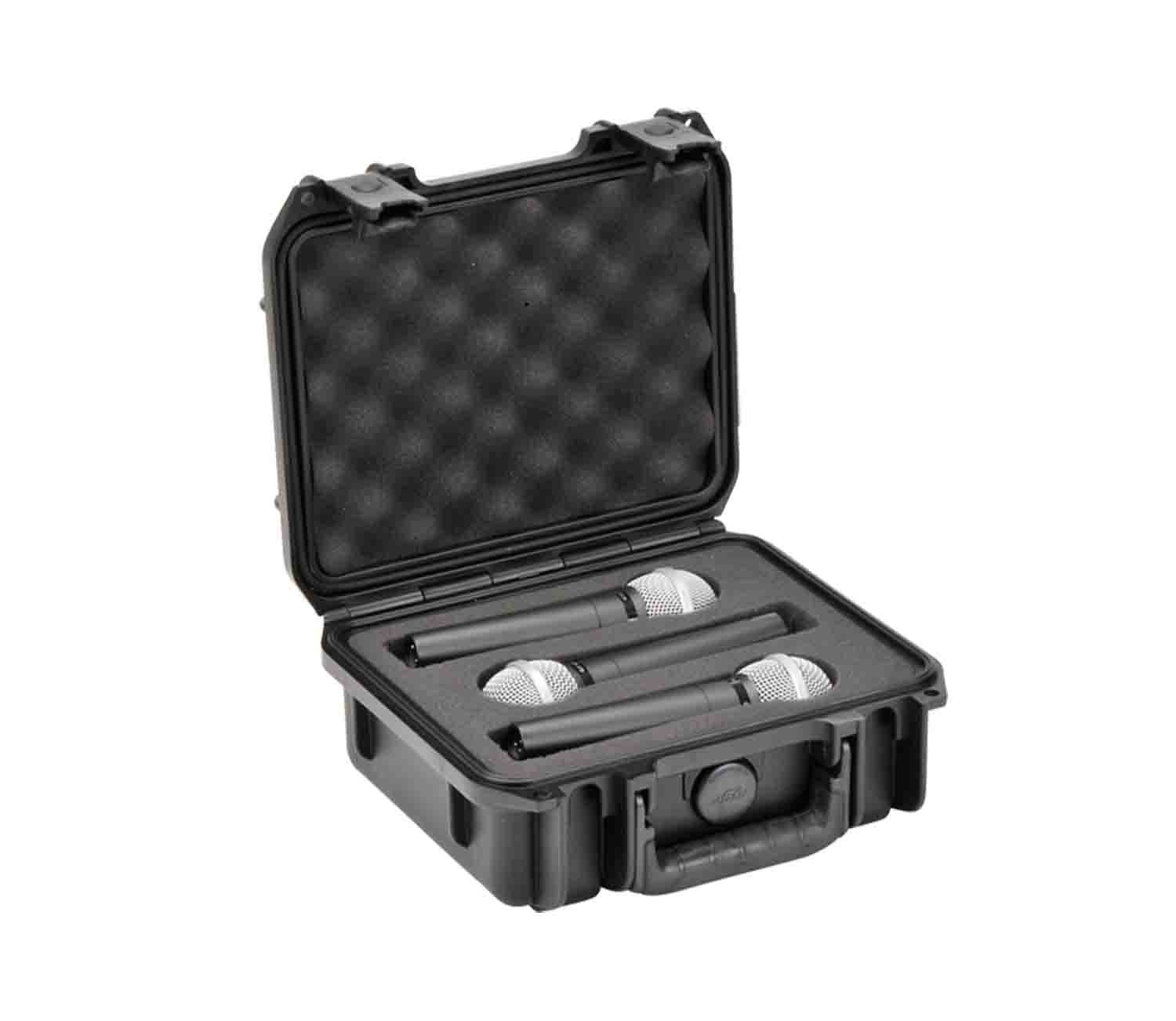 SKB Cases 3i-0907-MC3 iSeries 0907 DJ Waterproof Case for Three Microphone - Hollywood DJ