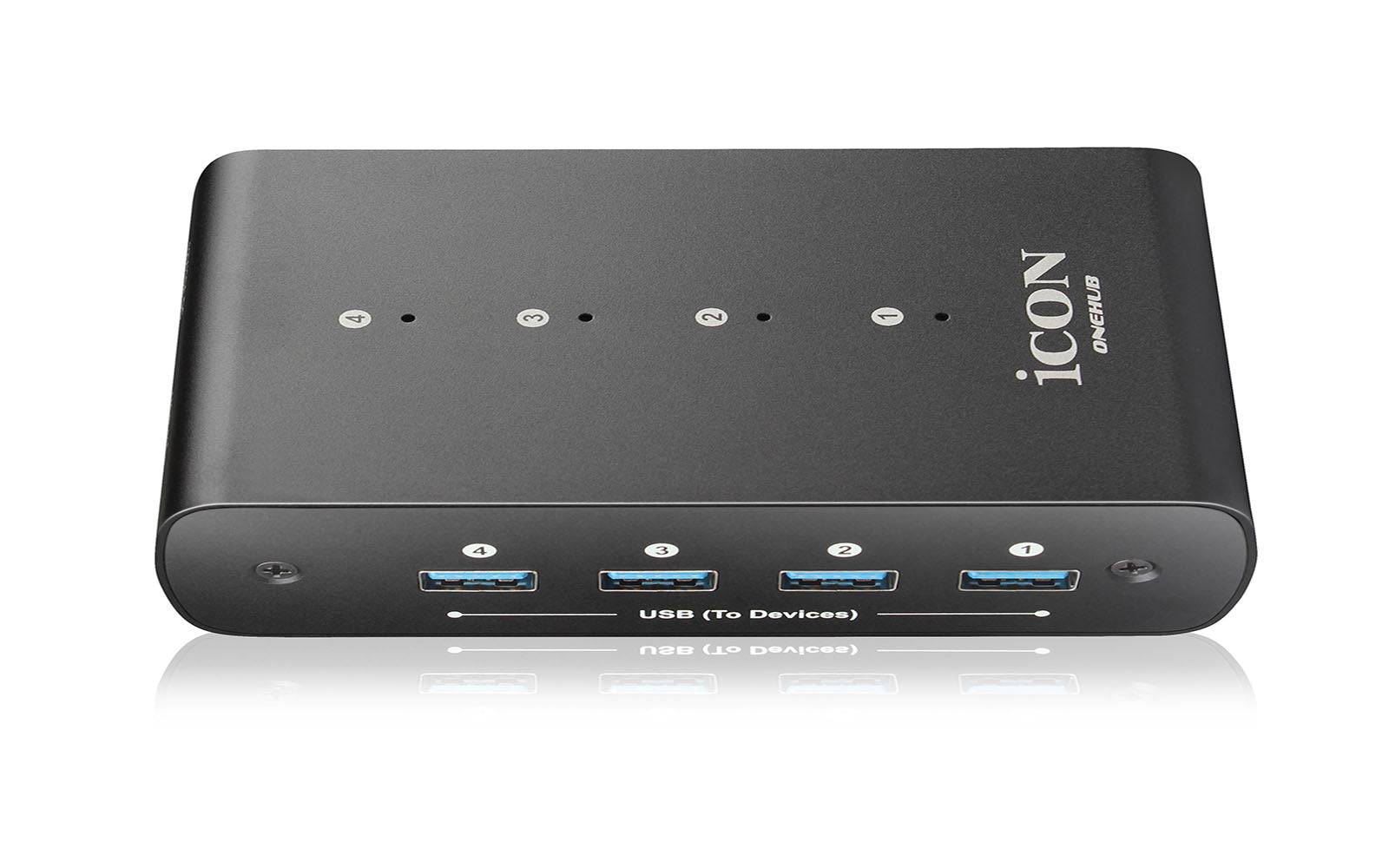 Icon Pro Audio ONEHUB with 4-Port Powered USB Hub For DAW Control Surfaces - Hollywood DJ