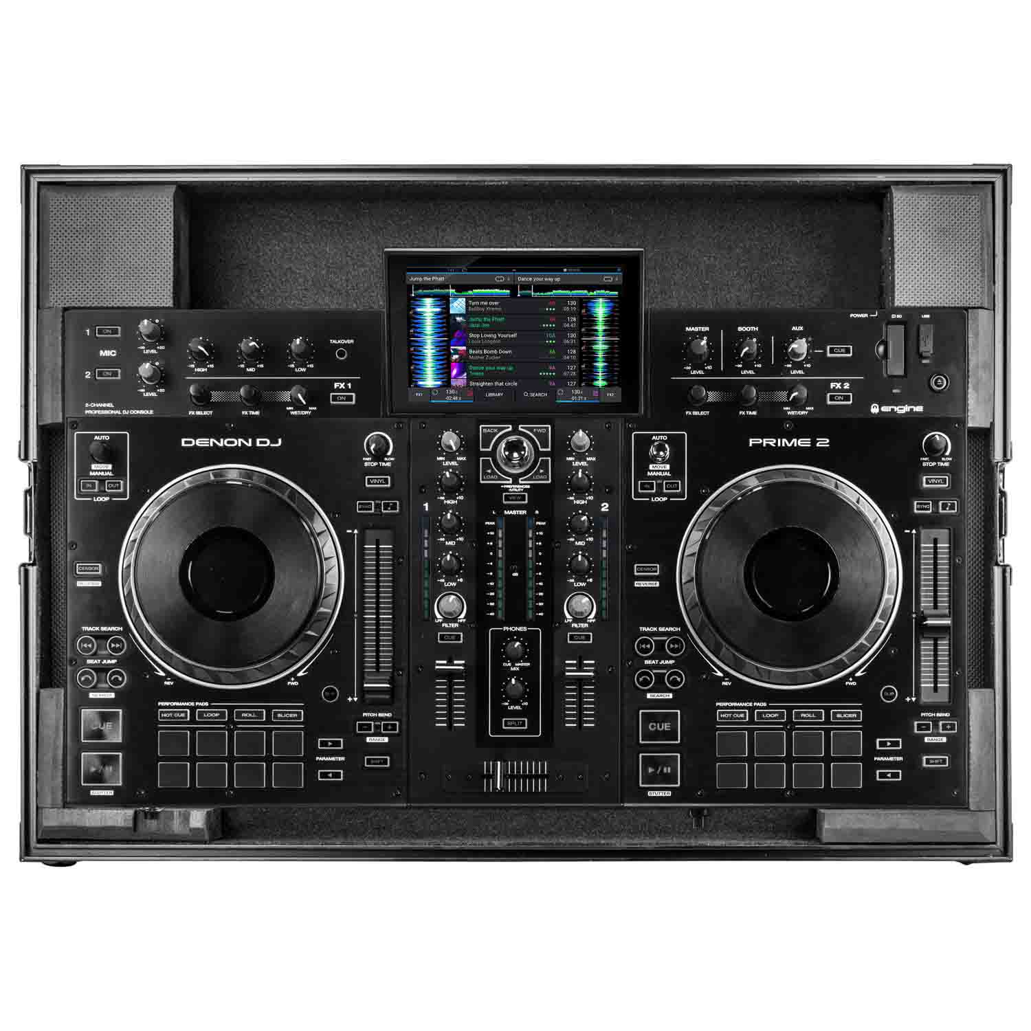 Odyssey FZDNPRIME2BL DJ Flight Case for Denon Prime 2 DJ Controller Odyssey