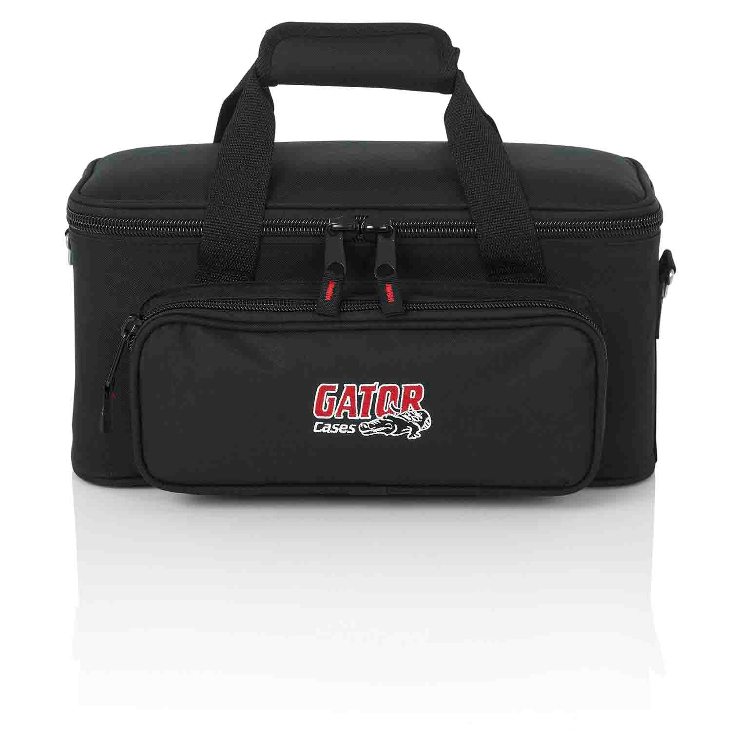 Gator Cases GM-12B DJ Bag for 12 Microphones with Exterior Pockets for Cables - Hollywood DJ