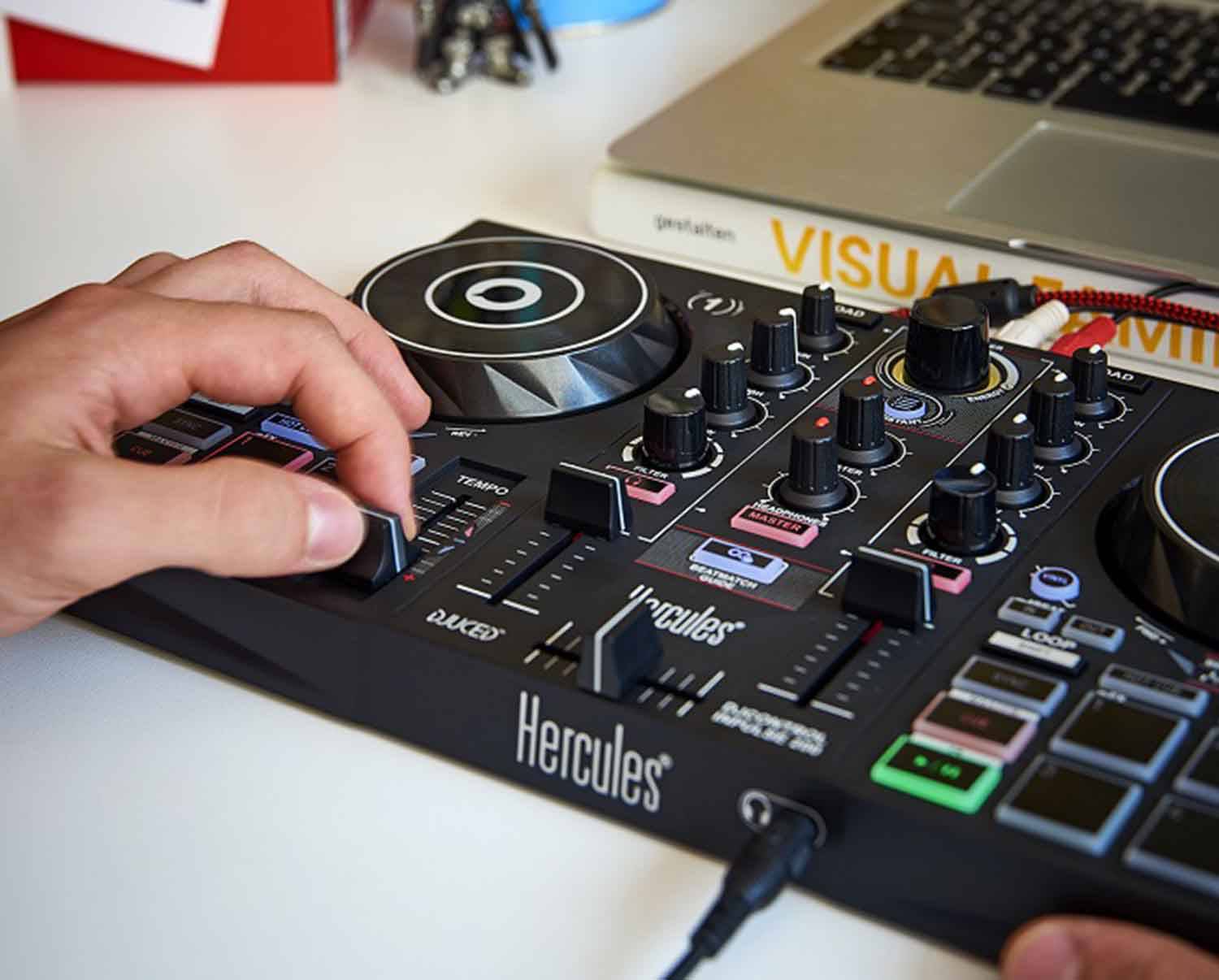 Hercules DJ Control Inpulse 200 With Built-In Audio Interface DJ Controller - Hollywood DJ