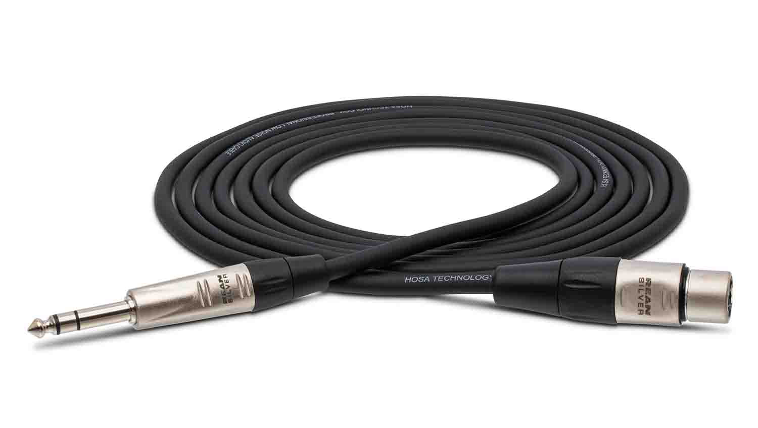 Hosa HXS-010, XLR Female to 1/4" TRS Male Pro Balanced Interconnect - 10 Feet - Hollywood DJ