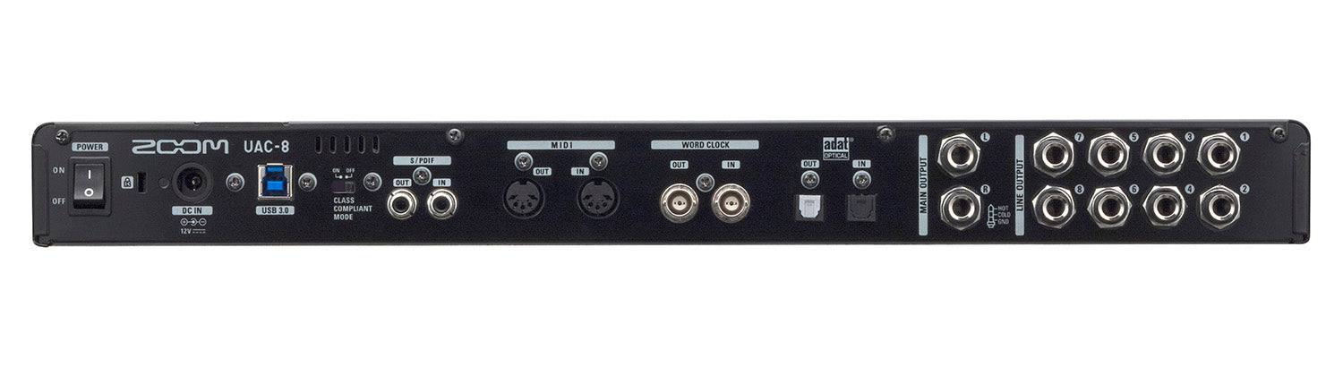 Zoom UAC-8 USB 3.0 Audio Interface With 8 Combo Balanced XLR/TRS - Hollywood DJ