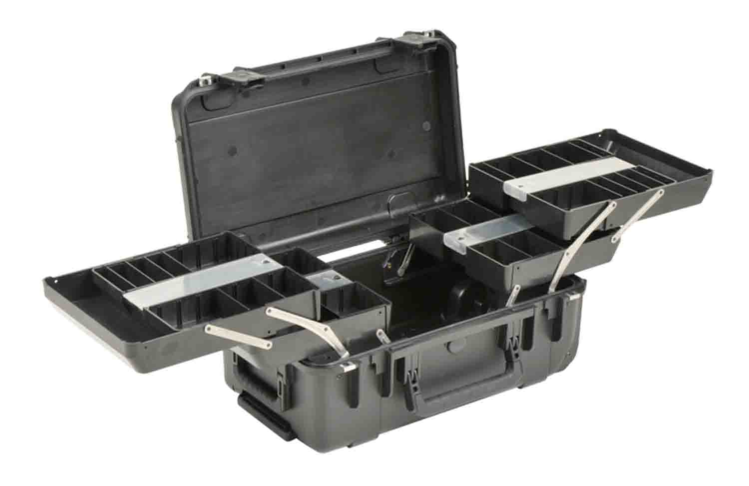 SKB Cases 3i-2011-7B-TR Watertight Tech Box with Dual Trays - Black - Hollywood DJ