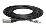 Hosa MMX-015, 3.5 mm TRS to Neutrik XLR3M Microphone Cable - 15 Feet - Hollywood DJ