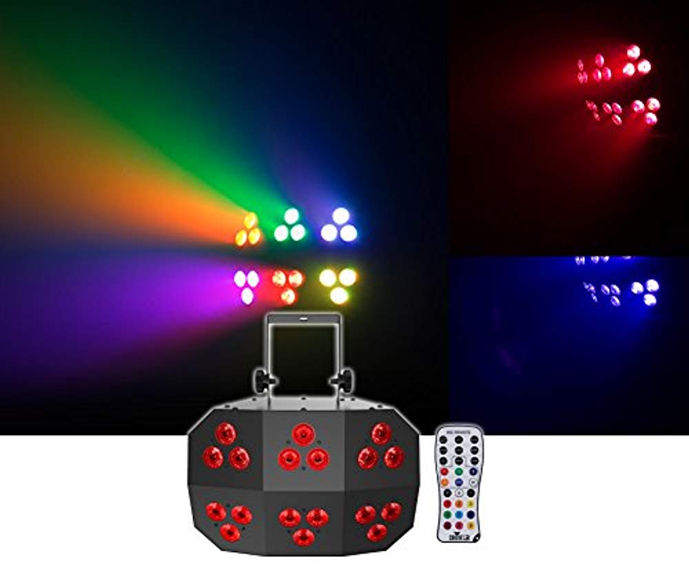 Chauvet DJ Wash FX 2 DMX RGB+UV Eye Candy Effect Dance Floor Wash Light+Remote - Hollywood DJ