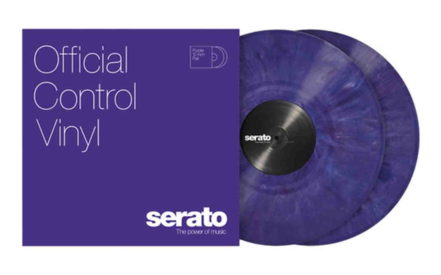 B-Stock: Serato SCV-PS-PUR-OV 12" Purple Control Vinyl Pressing for Serato DJ Pro (Pair) Serato