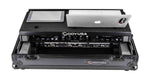 Odyssey FZGSPIDDJ8001BL Black Pioneer DDJ-800 Flight Case with Bottom 1U Rack Space and Glide Platform - Hollywood DJ