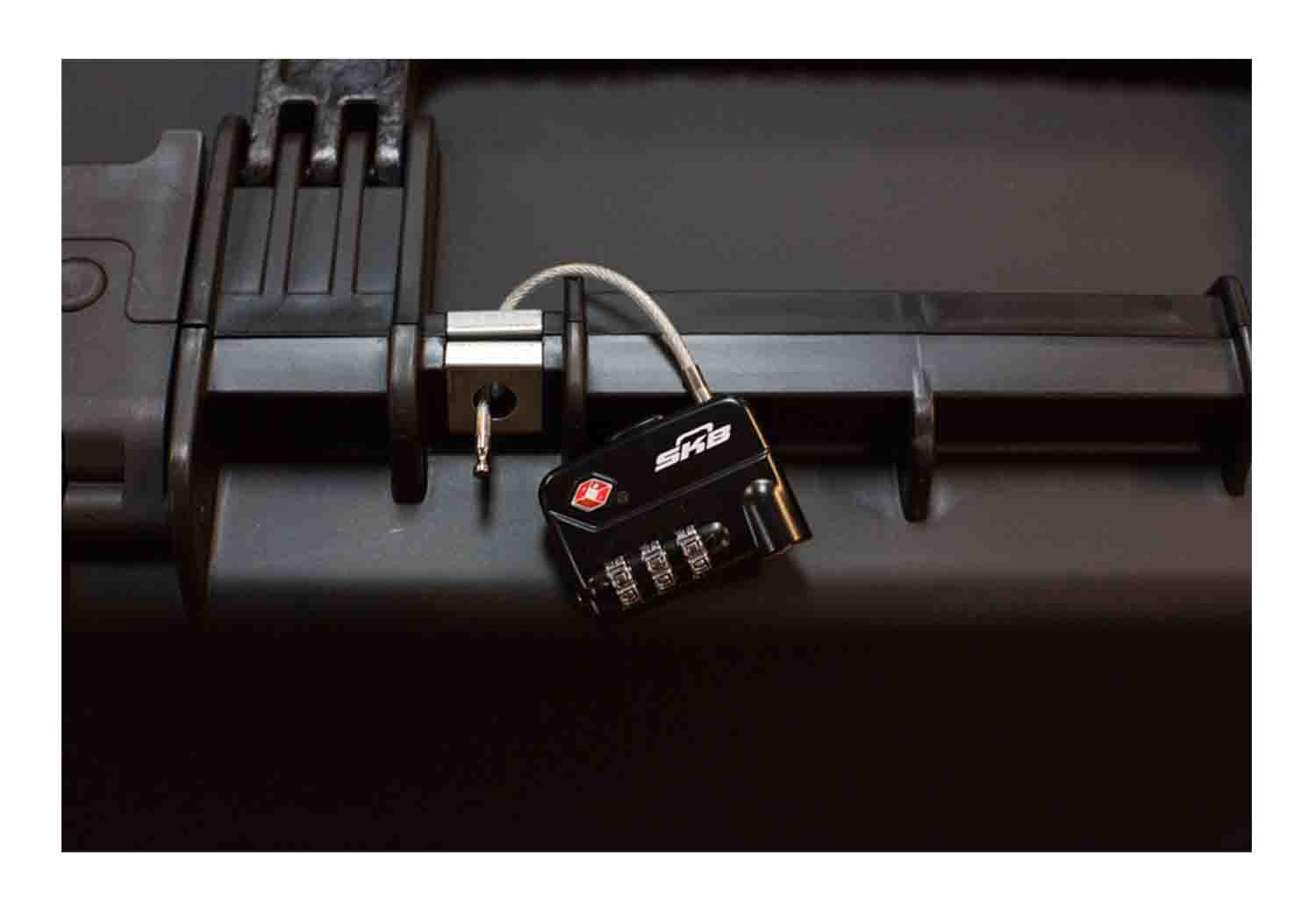 SKB Cases 1SKB-PDL-C TSA Combination Cable Padlocks - Hollywood DJ