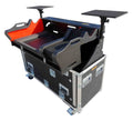 ProX XZF-YDM7EX1U LMA, Flip-Ready Hydraulic Console Easy Retracting Lifting 1U Rack Space Flight Case for Yamaha DM7-EX with wheels by ZCASE - Hollywood DJ