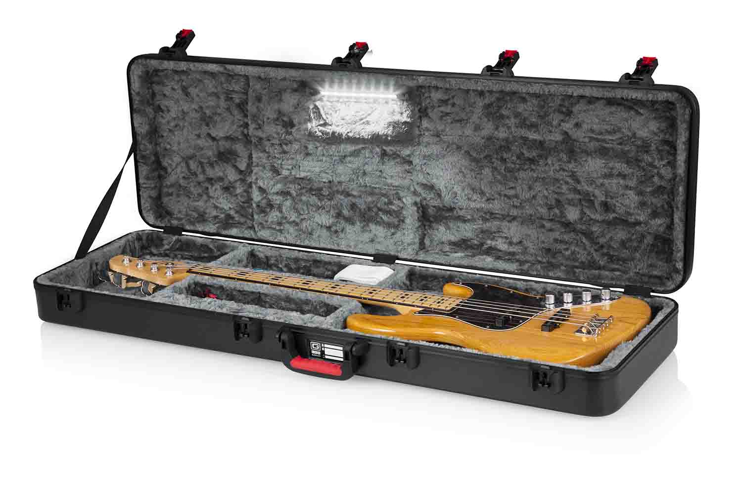Gator Cases GTSA-GTRBASS-LED Guitar Case for Bass Guitars - LED Edition - Hollywood DJ