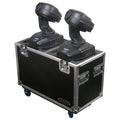 Odyssey FZMH250SX2W DJ Flight Case for Universal Dual 250 Moving Heads Lighting with Wheels - Hollywood DJ