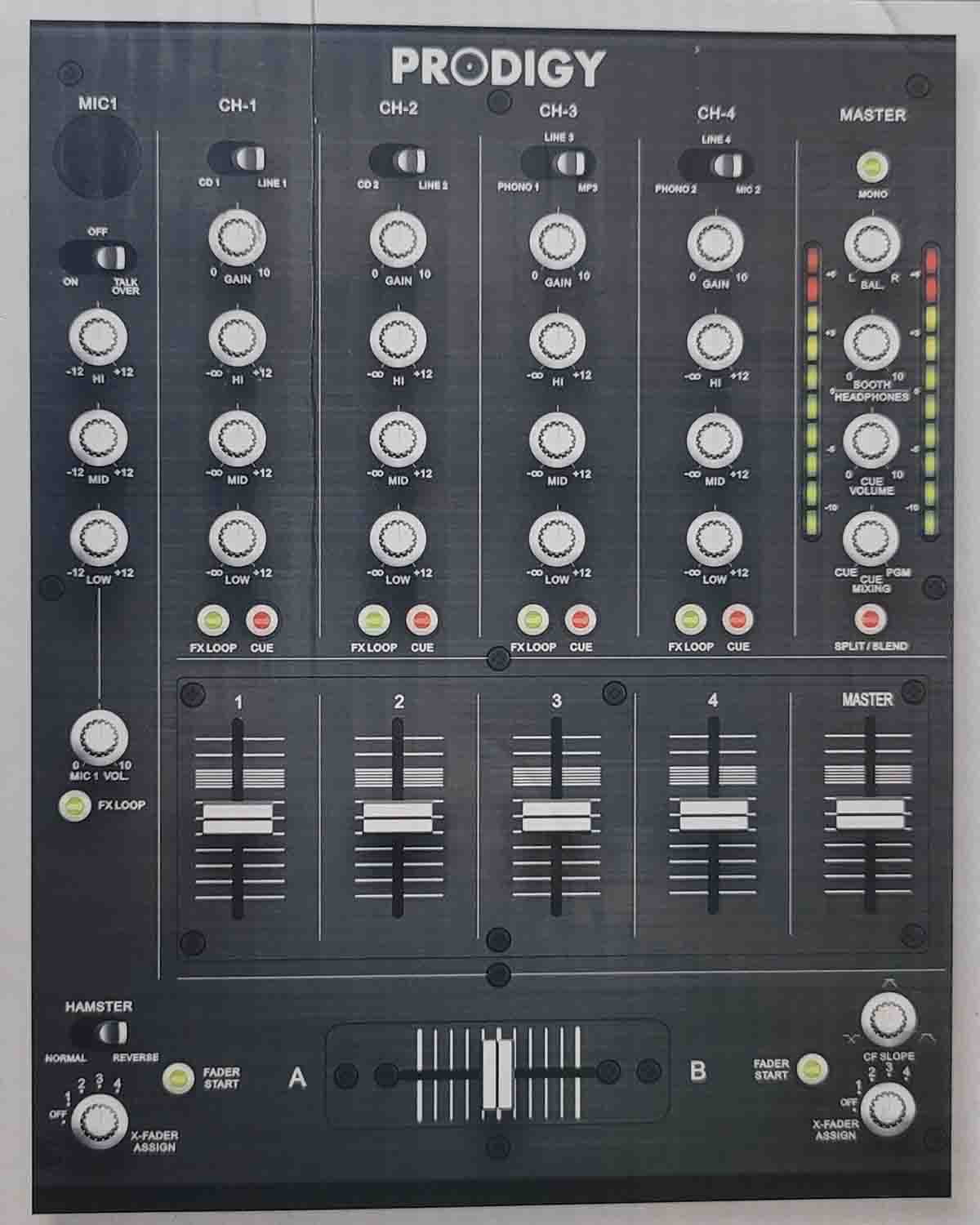 B-Stock: B-52 PRODIGY 4 Channel VCA Mixer with CD Players - Hollywood DJ