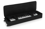 Gator Cases GK-88 Rigid EPS Foam Lightweight Case for 88 Note Keyboards with Wheels - Hollywood DJ