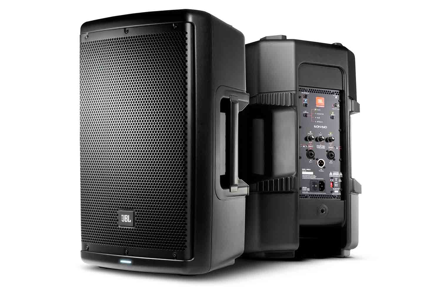 JBL EON610 Portable 2-Way Powered DJ Stage Monitor - 10 Inch - Hollywood DJ