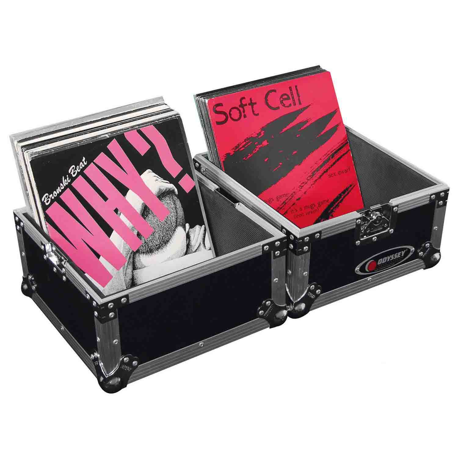 Open Box: Odyssey FZLP80 Utility DJ Flight Case for 80 12″ Vinyl Records - Hollywood DJ
