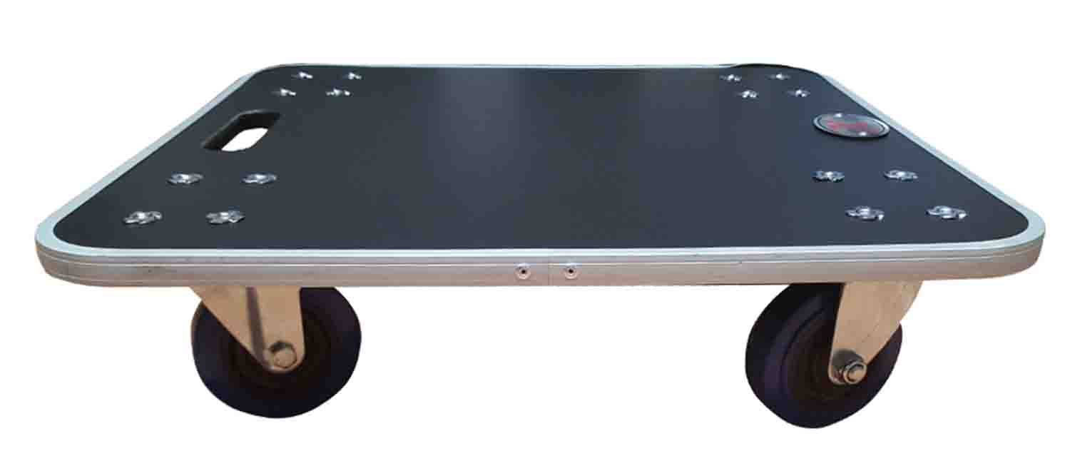 ProX X-CASTER-Board Caster Board with 4" Blue Wheels - Hollywood DJ