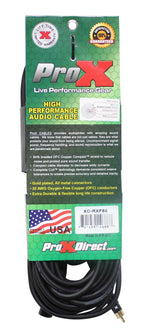 Prox XC-RXF50 Unbalanced RCA to XLR-F High Performance Audio Cable - 50 Feet - Hollywood DJ