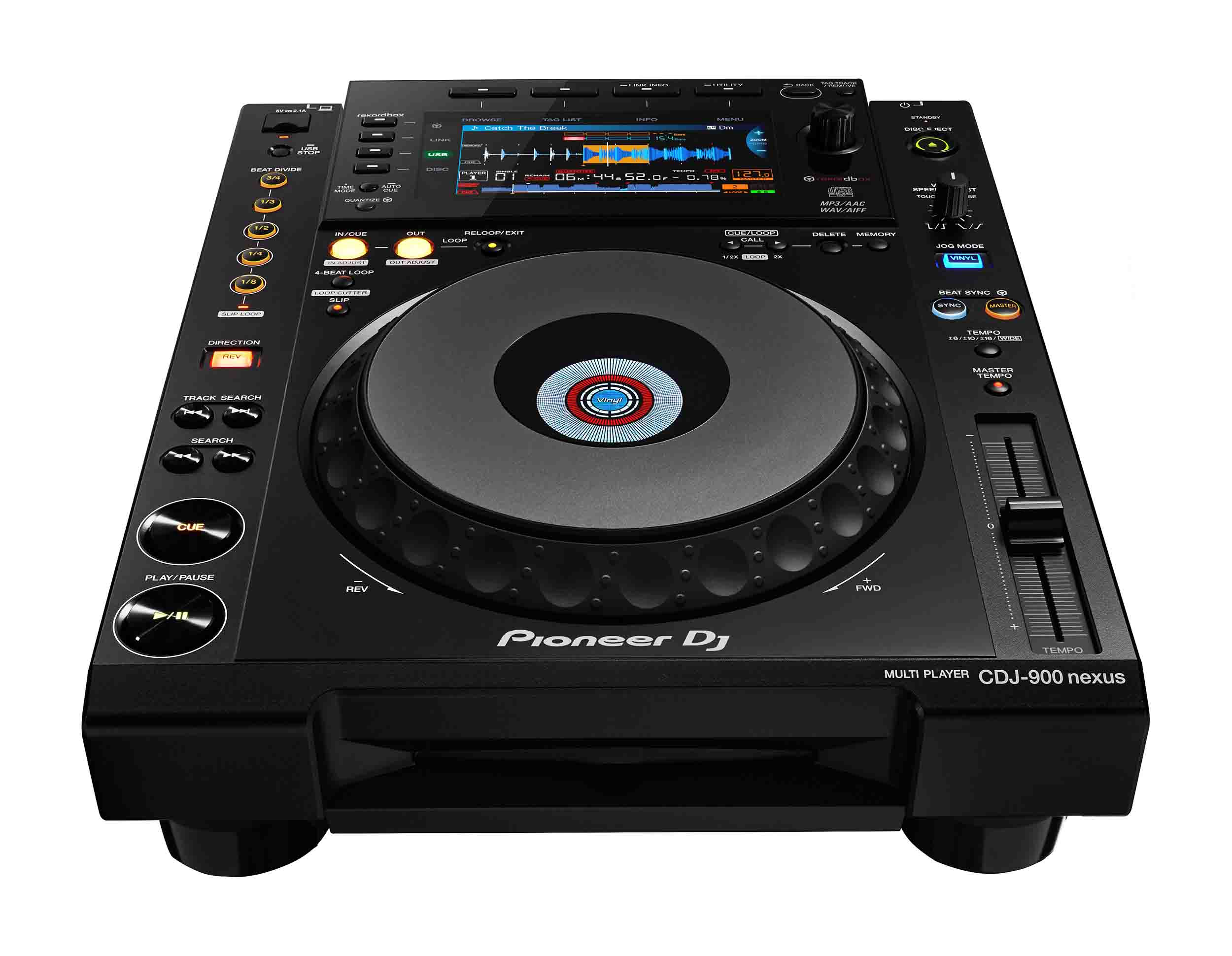 Pioneer DJ CDJ-900NXS Multi Player Package with 2-Channel DJ Mixer and Laptop Stand Pioneer DJ