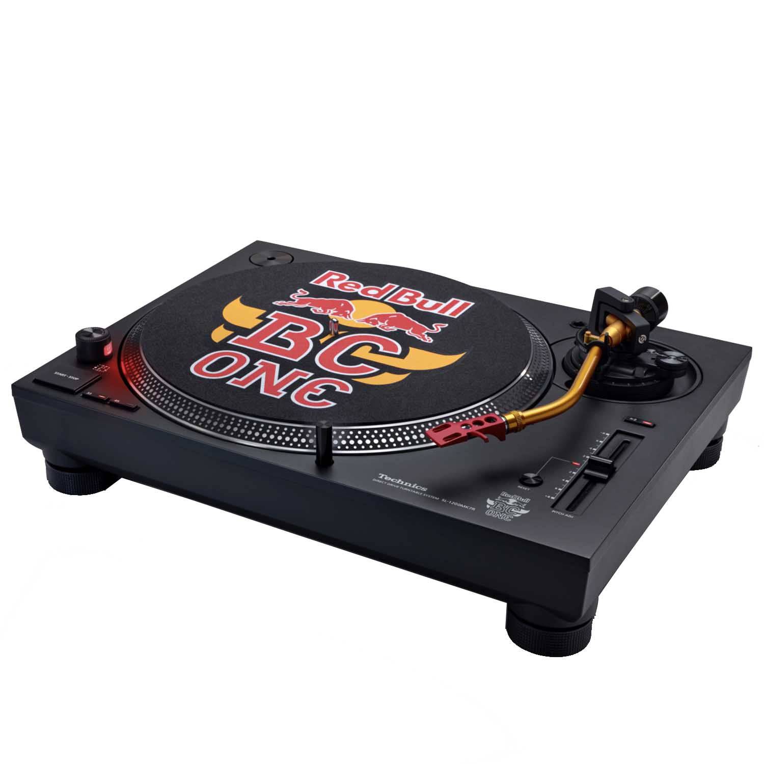 Technics SL-1200MK7R, Red Bull BC ONE Limited Edition Professional DJ Turntable - Hollywood DJ