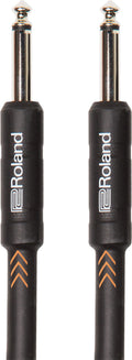Roland RIC-B3, 3 Feet Long Black Series Instrument Cable, Straight 1/4-Inch Connectors - Hollywood DJ