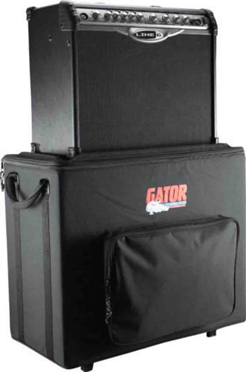 Gator Cases G-112A, 1X12 Combo Amps Wooden Case and Stand with Wheels and Tow Handle - Hollywood DJ