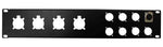 ProX T-P2-4X8 2 Unit Unloaded Patch Panel for 8 XLR and 4 NL4 Speakon or NAC3 Powercon - Hollywood DJ