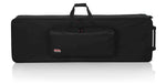 Gator Cases GK-88 XL Rigid Lightweight Case for Extra Long 88 Note Keyboards with Wheels - Hollywood DJ