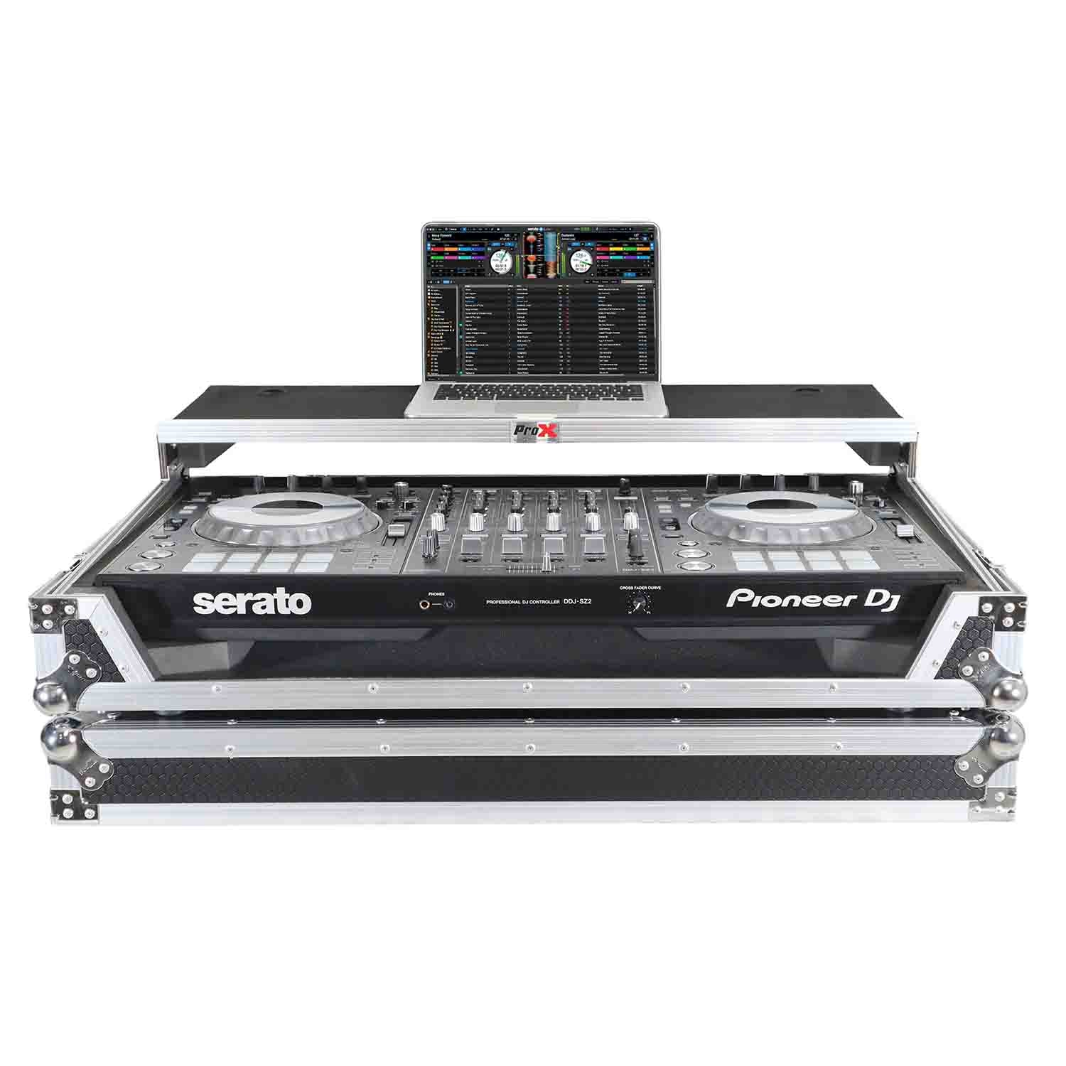 ProX XS-DDJSZWLT DJ Flight Case For Pioneer DDJ-SZ DDJ-RZ DJ Controller W-Laptop Shelf and Wheels - Hollywood DJ