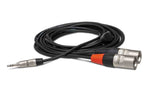 Hosa HMX, 3.5mm TRS Male to Dual XLR Male Pro Stereo Breakout Cable - Hollywood DJ
