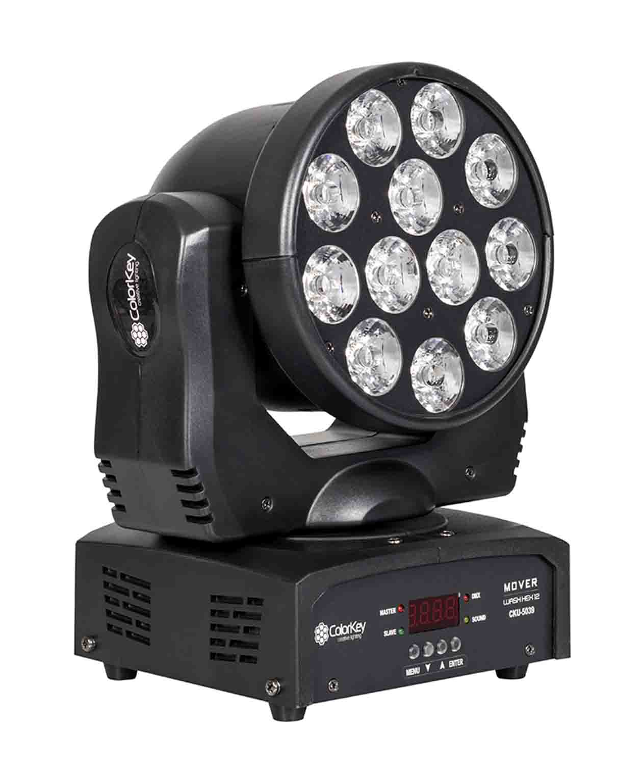 Colorkey CKU-5039 Mover Wash Hex 12, Moving Head Wash Light - Hollywood DJ