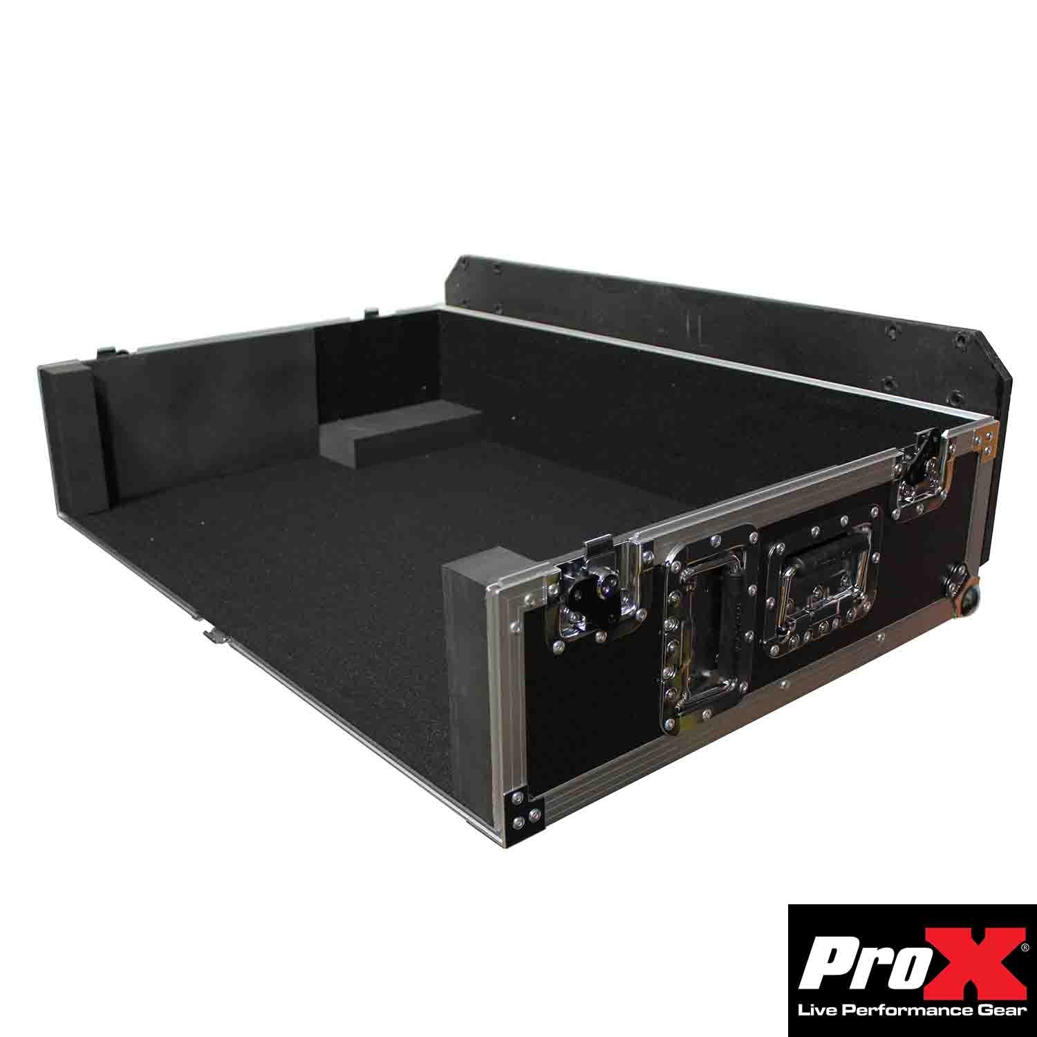 ProX XS-AHQU32DHW DJ Flight Case for Allen and Heath QU-32 Digital Mixer with Doghouse and Wheels ProX Cases