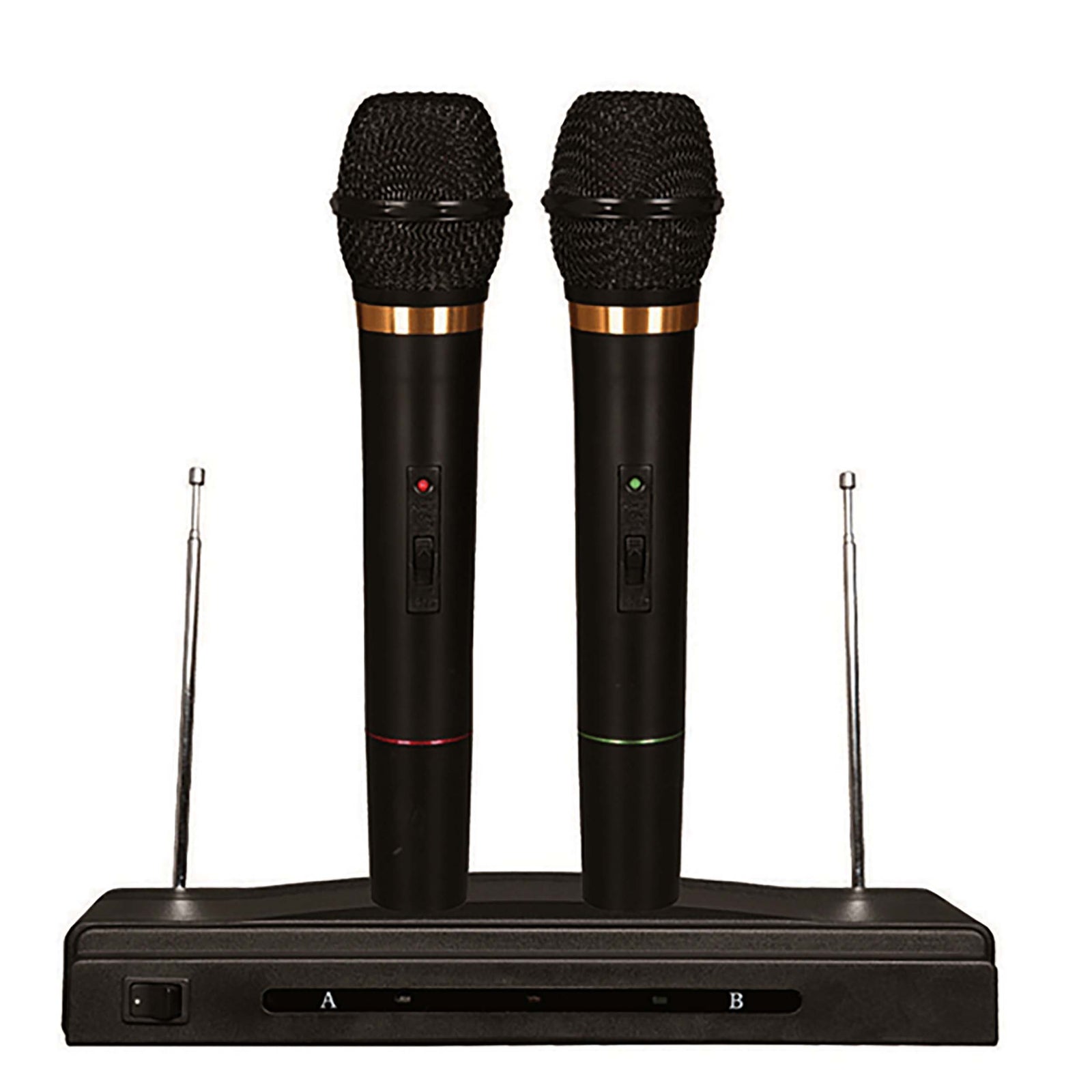 Nutek MC-0306 Twin Pack Wireless Dynamic Microphones by Nutek