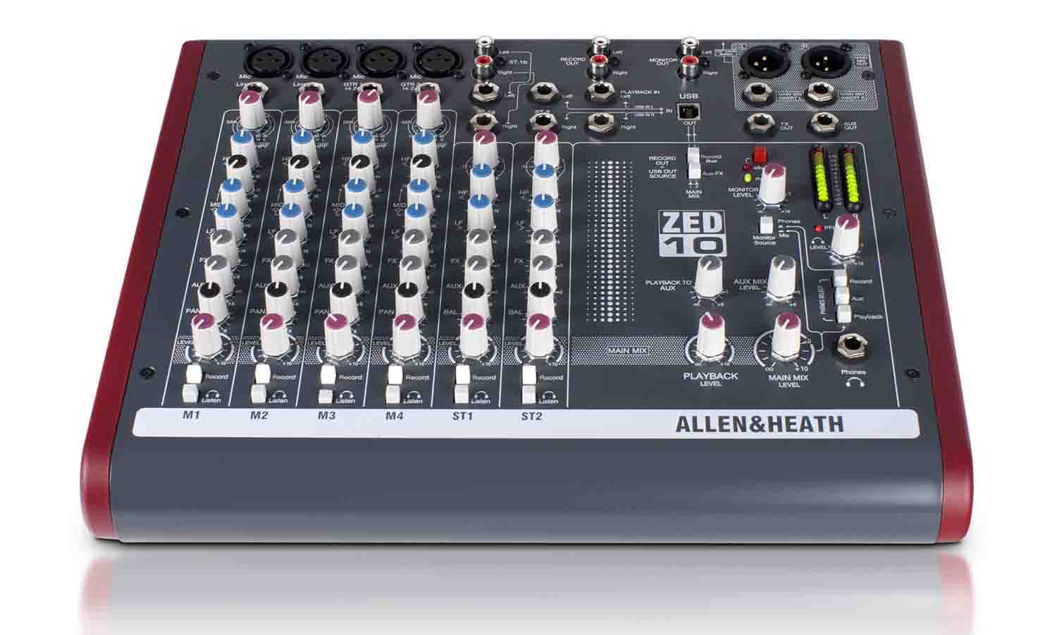 Allen & Heath ZED-10 Multipurpose Small Band Mixer for Live Sound and Recording - Hollywood DJ