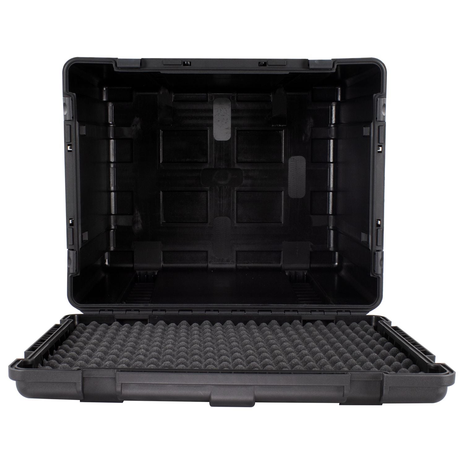 Odyssey VU252020WNF Empty Bottom Interior Injection-Molded Utility Case with Wheels - 25.5″ x 20.5″ x 18″ - Hollywood DJ