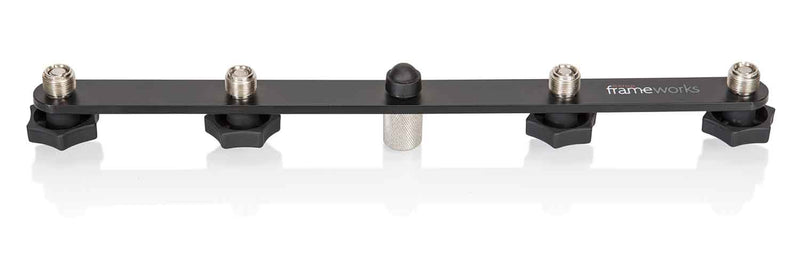 Gator Frameworks GFWMIC1TO4 Mic Mount Bar for 1-4 Microphones - Hollywood DJ